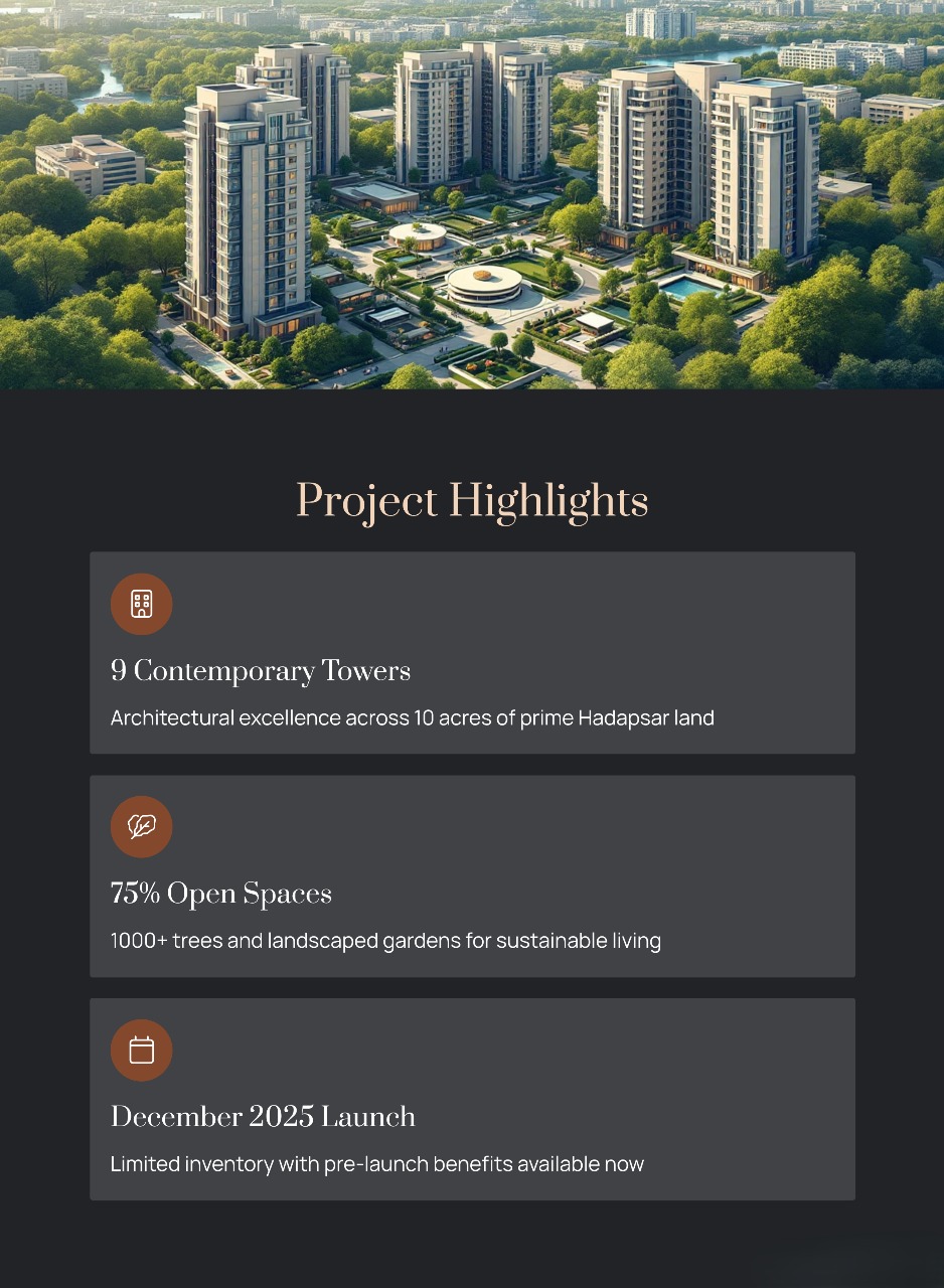 Shapoorji Hadapsar - Tree Clouds | Luxury Apartments